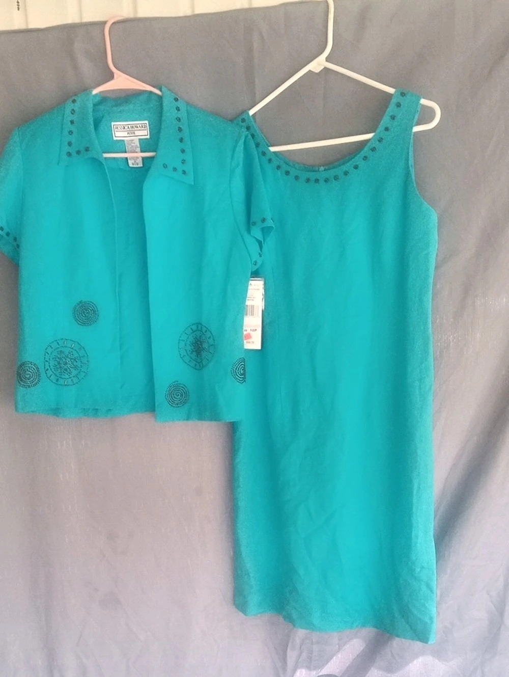 Jessica Howard 2 Piece Set Petite 10P Blue NWT